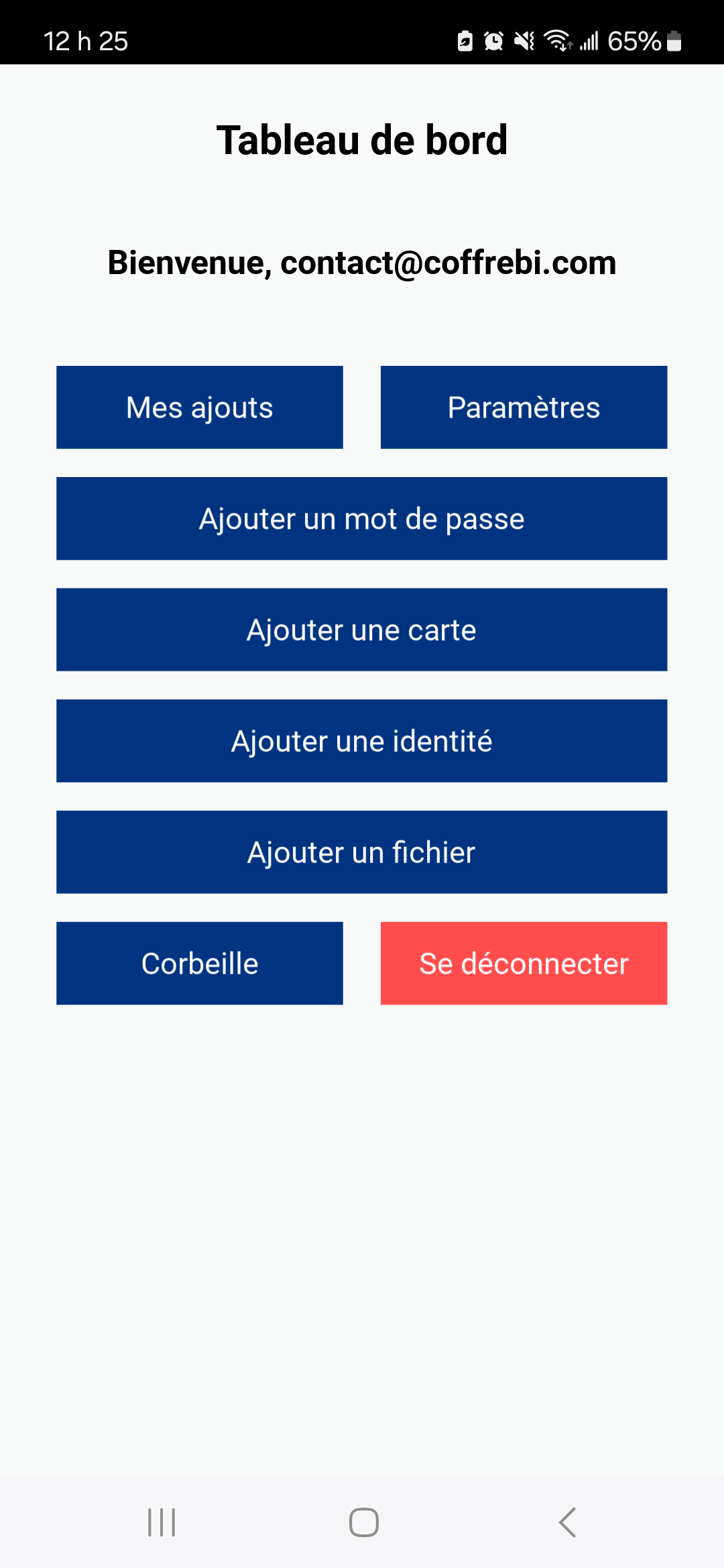 Dashboard Mobile